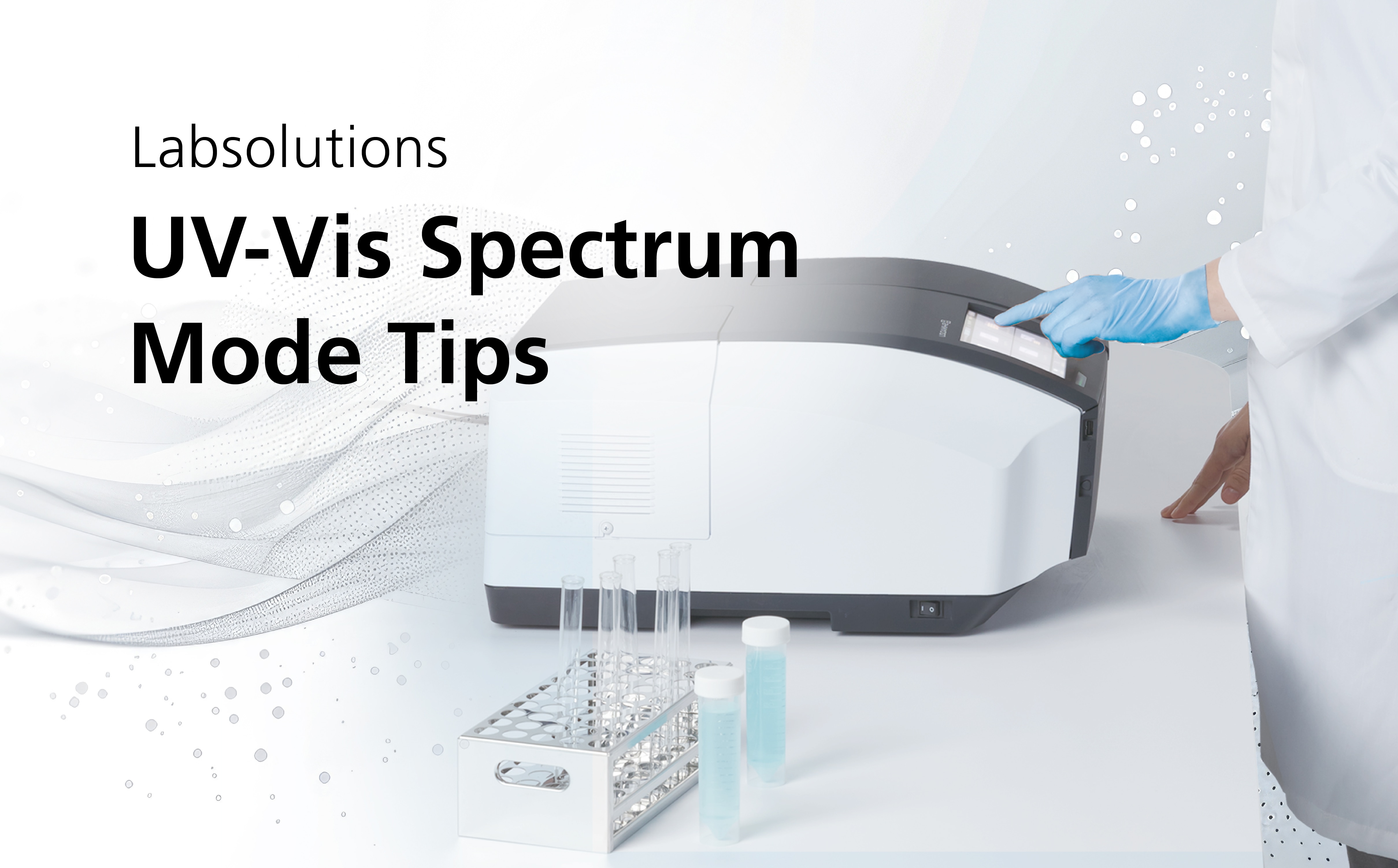 LabSolutions UV-Vis Spectrum Mode Tips